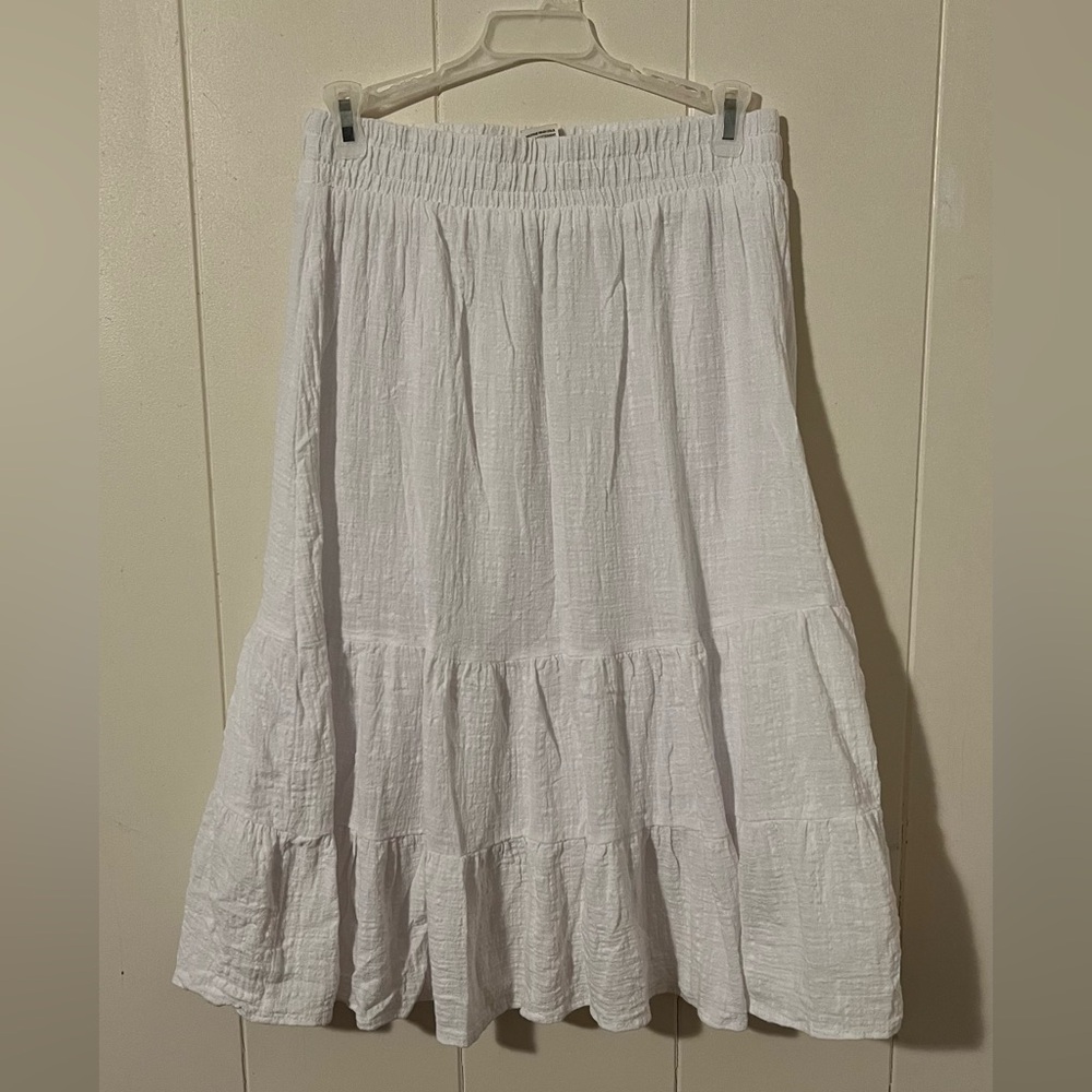 "Passport" Cotton Skirt